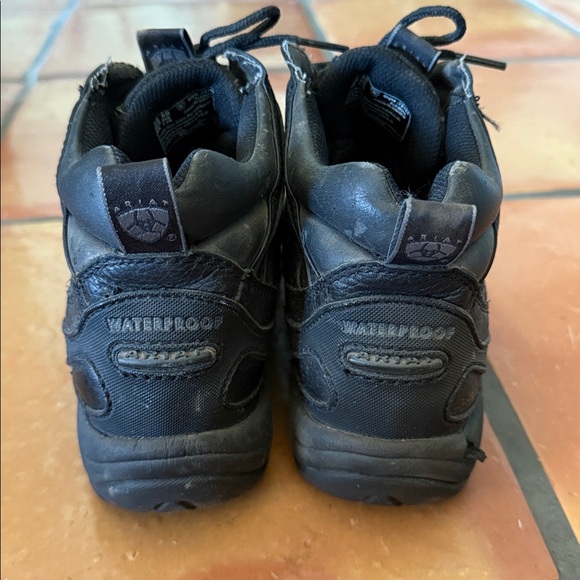 Ariat Black Rugged Lace-Up Boots - WATERPROOF - Picture 3 of 5